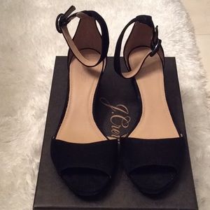 J.Crew Laila Suede Wedges